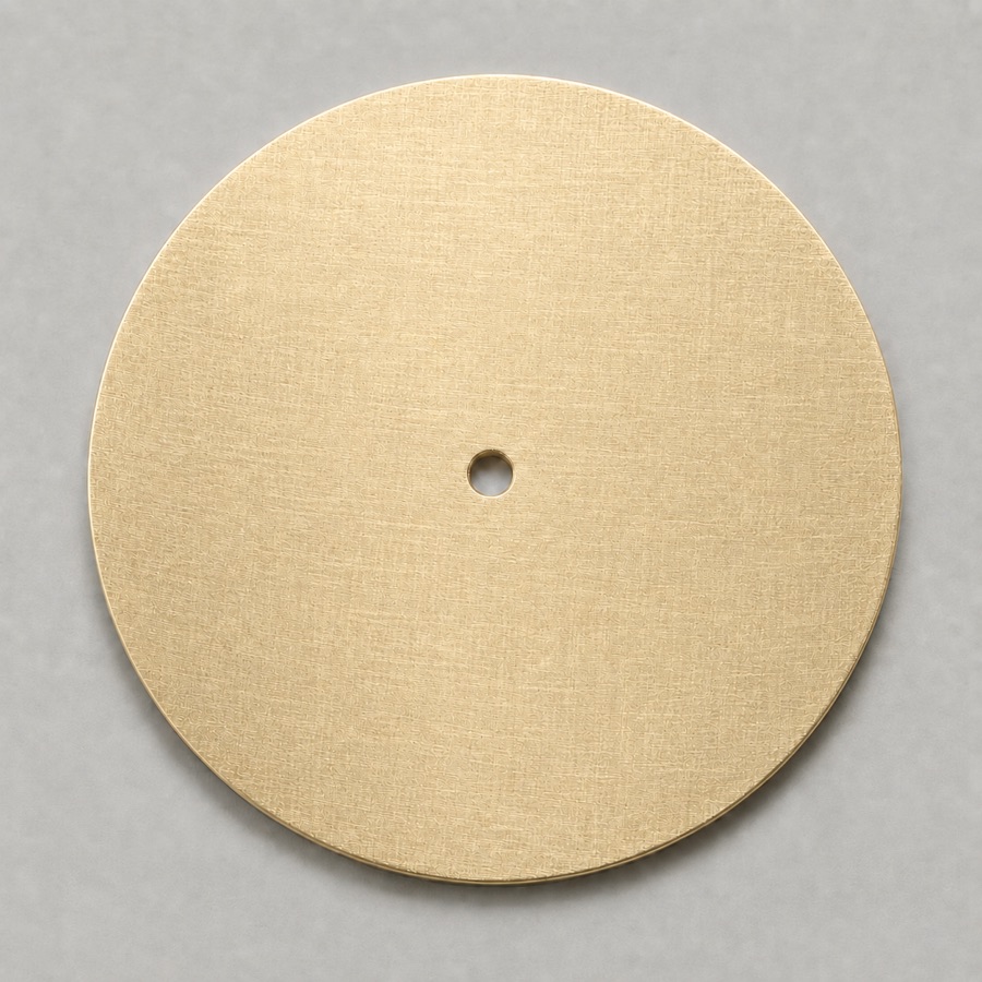 Champagne Linen — Brass with a pale champagne wash (rendered concept)